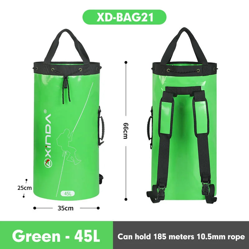 Climbing Rope Bag with Drainage System