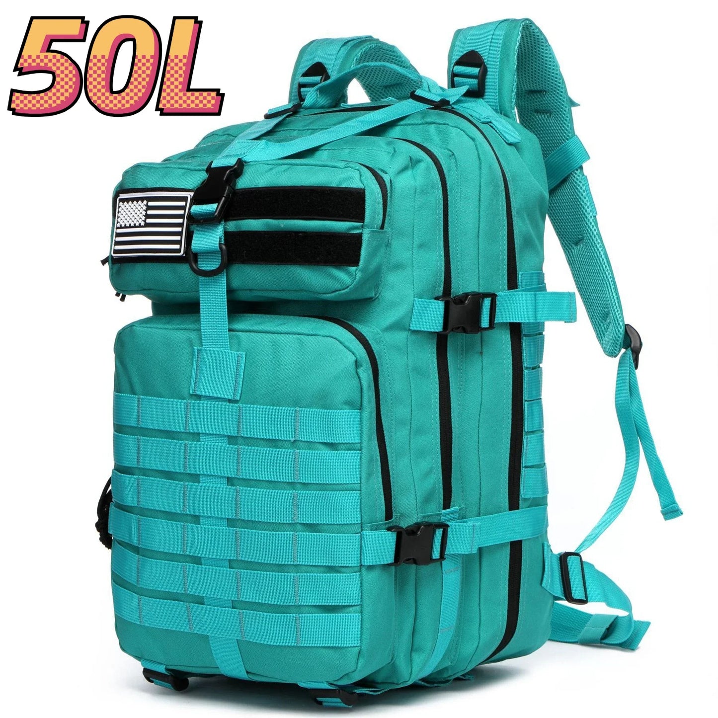 Waterproof Nylon Tactical Backpack for Hiking, Camping, Fishing & Outdoor Adventures"